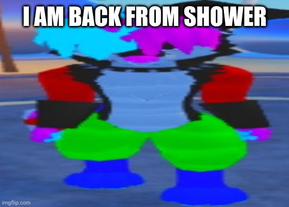 it was good shower | I AM BACK FROM SHOWER | image tagged in wide hex | made w/ Imgflip meme maker