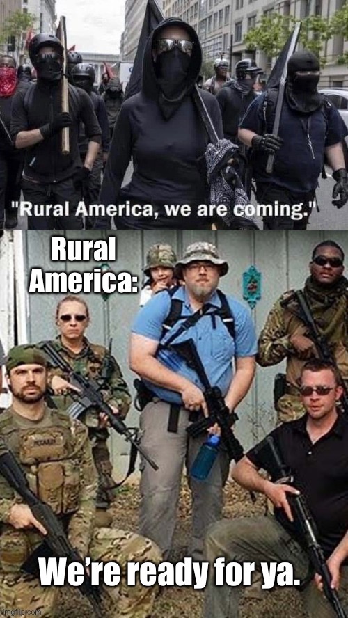 The welcome mat is always out | image tagged in liberal violance,threatening rural folk,self-defense | made w/ Imgflip meme maker