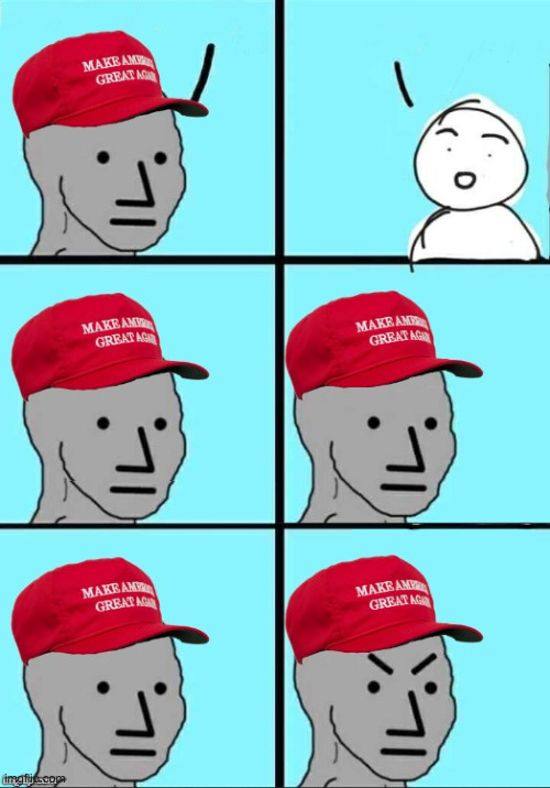 MAGA NPC intellectual Blank Meme Template