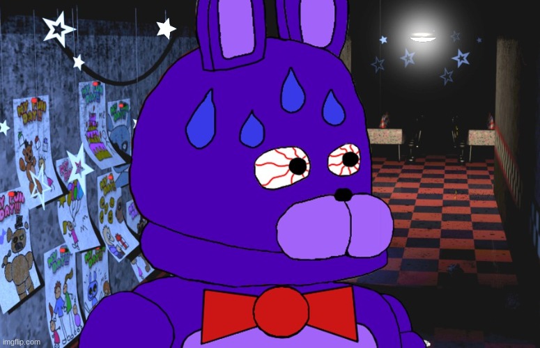 nervous bonnie | image tagged in nervous bonnie | made w/ Imgflip meme maker