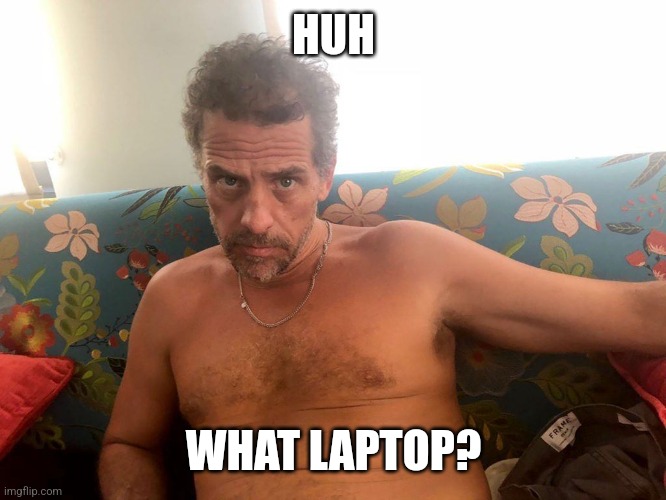 HUH; WHAT LAPTOP? | image tagged in funny memes | made w/ Imgflip meme maker