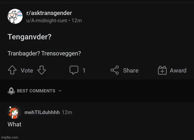 trensoveggen? | made w/ Imgflip meme maker