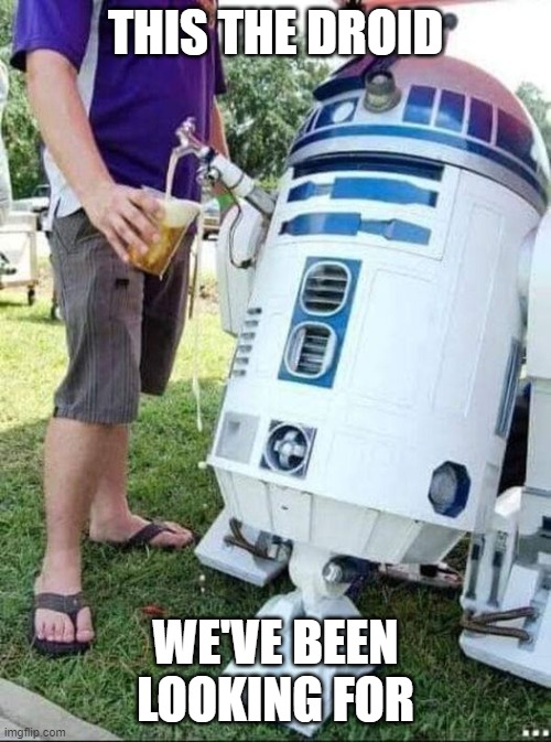 Droid | THIS THE DROID; WE'VE BEEN LOOKING FOR | image tagged in droid | made w/ Imgflip meme maker