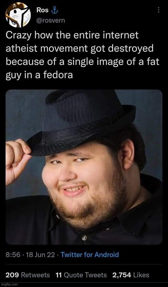 Can confirm I stopped being an @h*ist after seeing this. Thank you neckbeard & thank you Jesus. #tradlife | image tagged in internet atheist movement destroyed,atheist,atheism,trad,based,chad | made w/ Imgflip meme maker