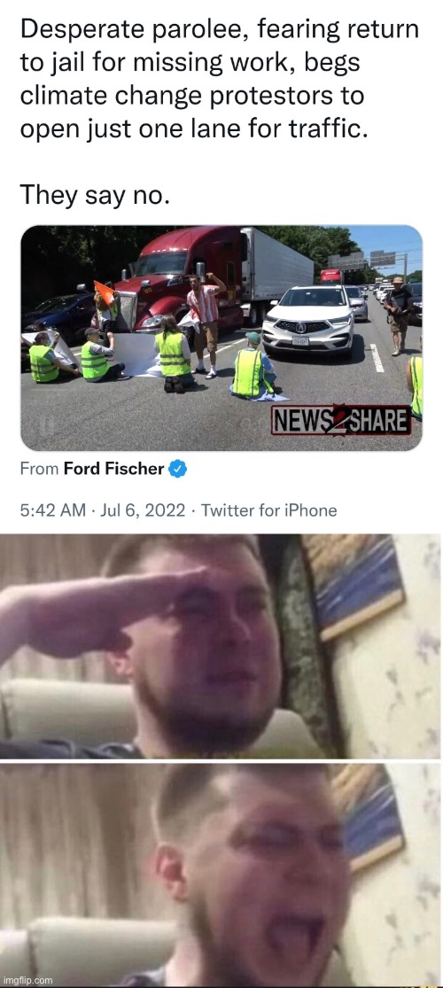 This poor soul | image tagged in crying salute | made w/ Imgflip meme maker