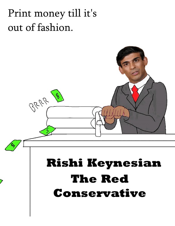 High Quality Rishi Keynesian The Red Conservative Blank Meme Template