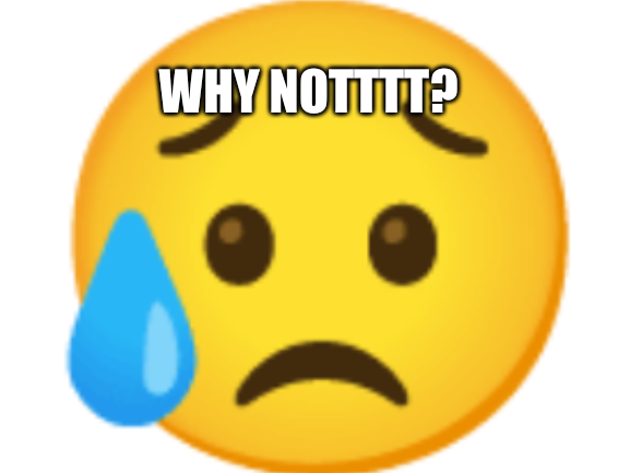 why notttt? Blank Meme Template