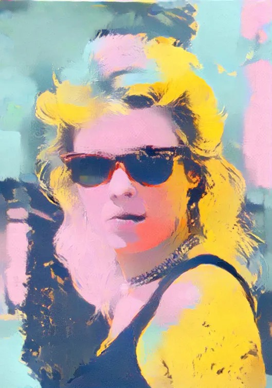 Kim Wilde AI Art Blank Meme Template