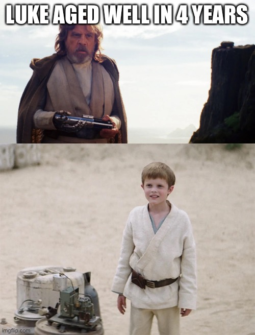 LUKE AGED WELL IN 4 YEARS | made w/ Imgflip meme maker