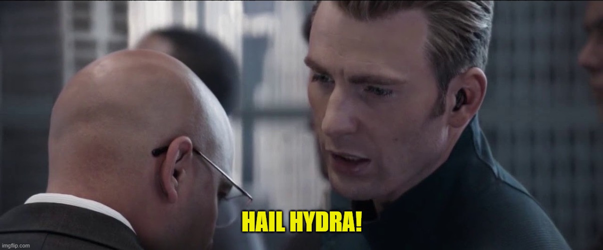 Hail hydra avengers | HAIL HYDRA! | image tagged in hail hydra avengers | made w/ Imgflip meme maker