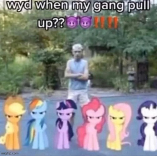 wyd when my gang pull up?? | made w/ Imgflip meme maker