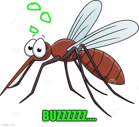 cute mosquito | BUZZZZZZ…. | image tagged in cute mosquito | made w/ Imgflip meme maker