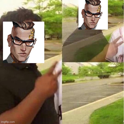 Valorant: Chamber mains when literally anything happens | image tagged in disappearing | made w/ Imgflip meme maker