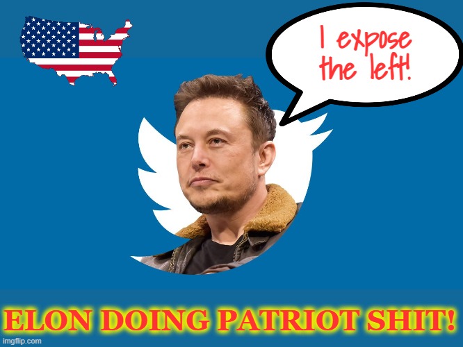 It pisses off the left that Musk is working with Trump to bring down corruption. | I expose the left! ELON DOING PATRIOT SHIT! | image tagged in elon musk,elon musk blank tweet,elon musk laughing,trump,donald trump approves | made w/ Imgflip meme maker