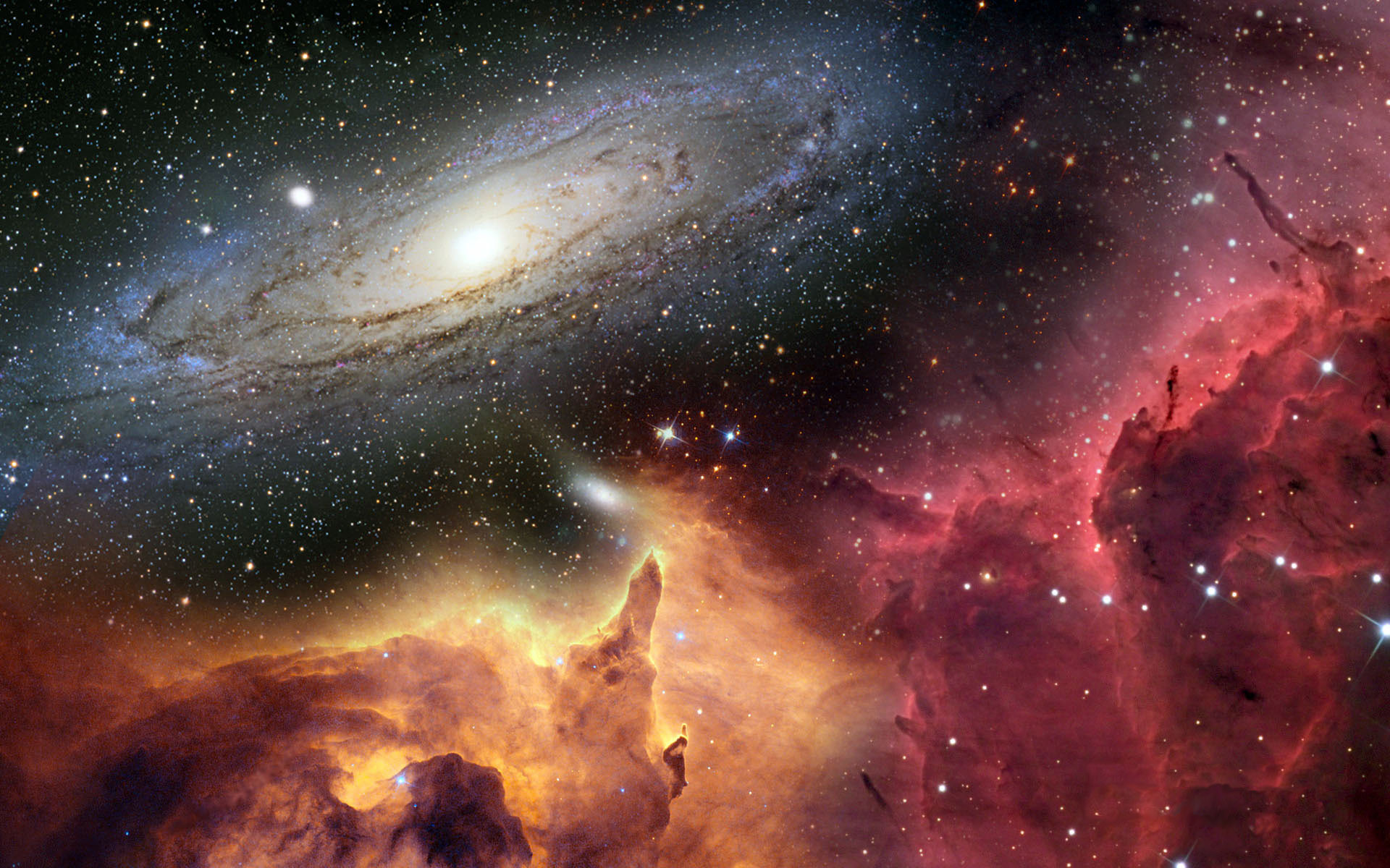 High Quality Hubble Deep-Field Photo Blank Meme Template