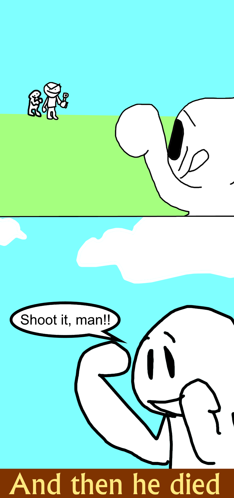 High Quality Enemy shotguned Blank Meme Template