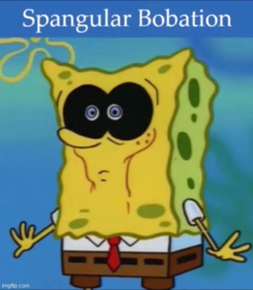 Spangular Bobation | image tagged in spangular bobation | made w/ Imgflip meme maker