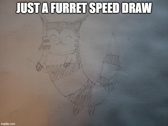 JUST A FURRET SPEED DRAW | image tagged in furret,drawings | made w/ Imgflip meme maker
