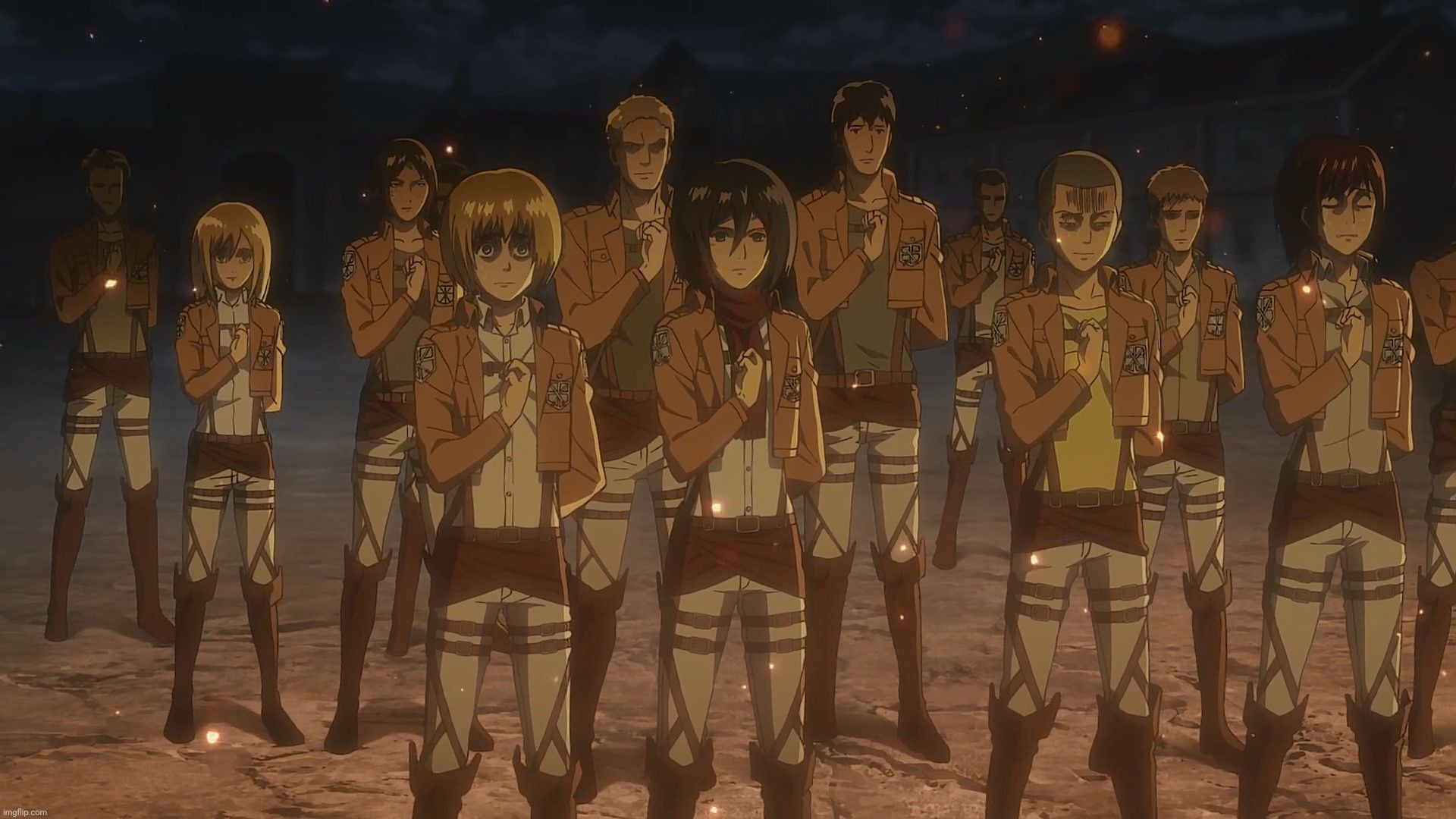 Attack on Titan Salute | image tagged in attack on titan salute | made w/ Imgflip meme maker