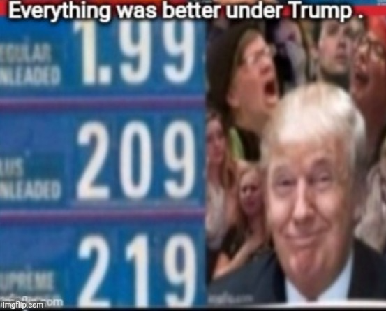 Trump gas prices Blank Meme Template