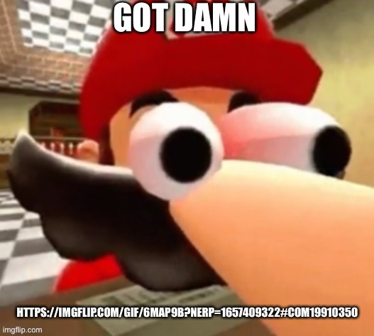 GOT DAMN | HTTPS://IMGFLIP.COM/GIF/6MAP9B?NERP=1657409322#COM19910350 | image tagged in got damn | made w/ Imgflip meme maker