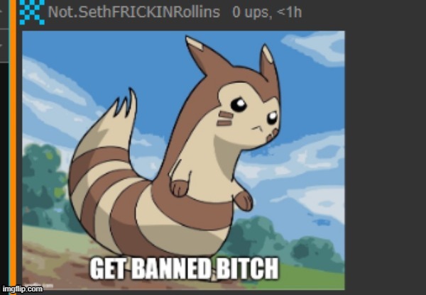 get banned bitch | image tagged in get banned bitch | made w/ Imgflip meme maker