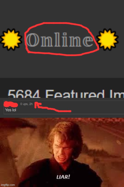 Sorry user of that comment | image tagged in anakin liar,memes,funny | made w/ Imgflip meme maker