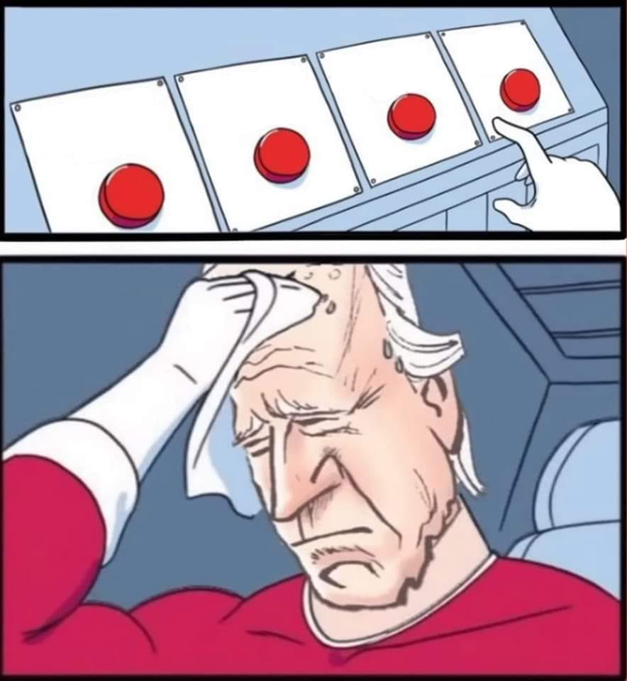 High Quality Biden buttons Blank Meme Template