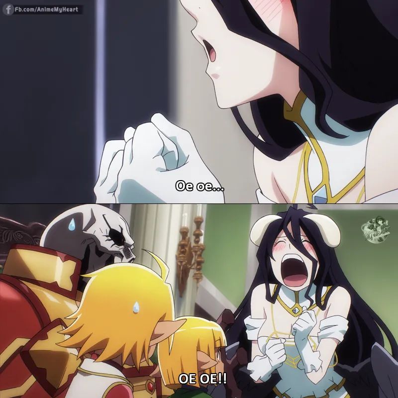 Albedo baby Blank Meme Template