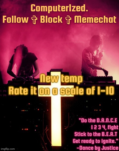 Computer1zed's Justice temp | New temp
Rate it on a scale of 1-10 | image tagged in computer1zed's justice temp | made w/ Imgflip meme maker