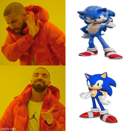 Who else knows game sonic is better than movie sonic? - Imgflip