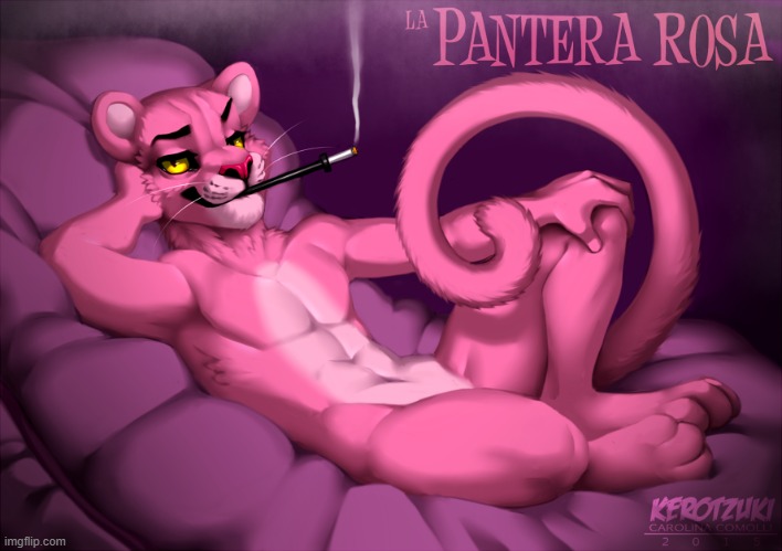 By Tzukikero | image tagged in childhood,furry,femboy,cute,pink panther | made w/ Imgflip meme maker