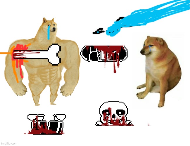 Buff Doge vs. Cheems | image tagged in memes,buff doge vs cheems | made w/ Imgflip meme maker