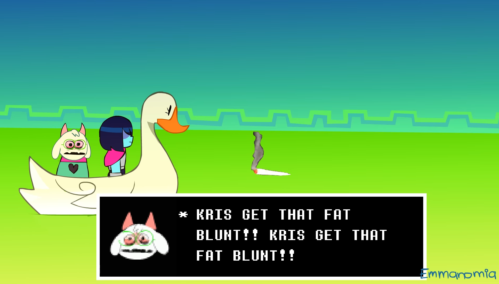 KRIS GET THAT FAT BLUNT!! Blank Meme Template