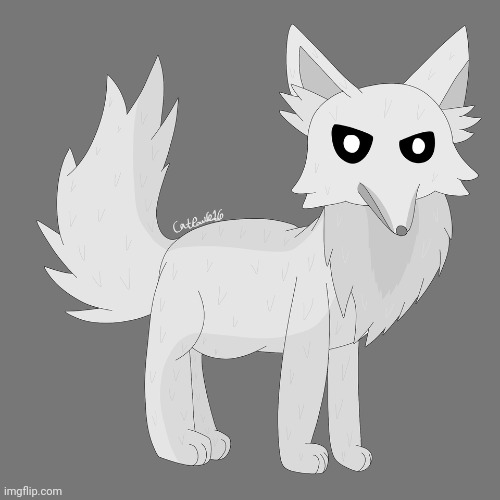 Arctic Fox art by me | image tagged in fox,animals | made w/ Imgflip meme maker