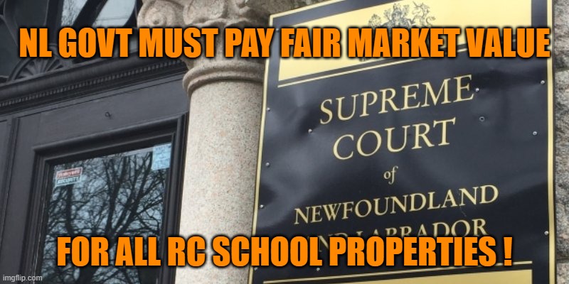 survivor petition | NL GOVT MUST PAY FAIR MARKET VALUE; FOR ALL RC SCHOOL PROPERTIES ! | image tagged in survivor petition | made w/ Imgflip meme maker