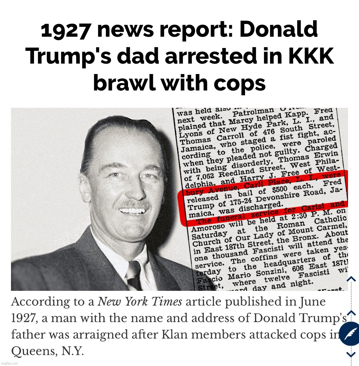 High Quality Fred Trump  KKK riot Blank Meme Template