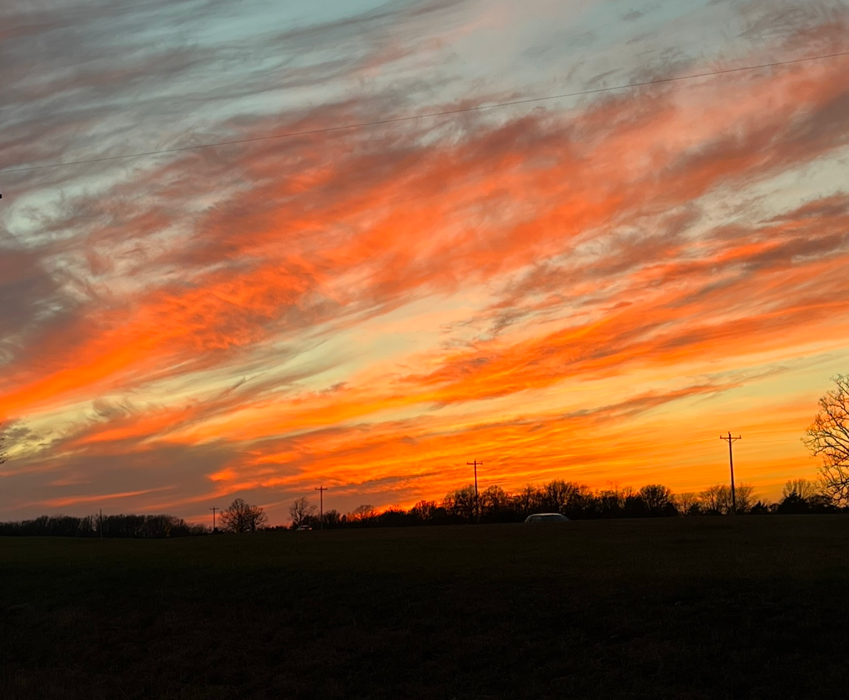 Fire in the sky Blank Meme Template