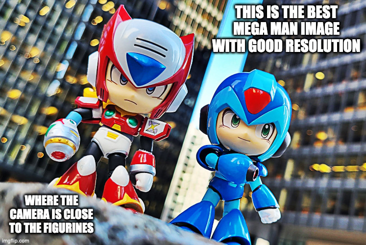 Mega Man X Image With Good Resolution | THIS IS THE BEST MEGA MAN IMAGE WITH GOOD RESOLUTION; WHERE THE CAMERA IS CLOSE TO THE FIGURINES | image tagged in megaman,megaman x,x,zero,memes | made w/ Imgflip meme maker