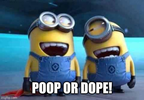 minions | POOP OR DOPE! | image tagged in minions | made w/ Imgflip meme maker
