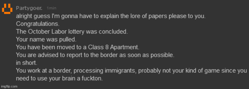 me explaining papers please lore to retro_thekolechian | made w/ Imgflip meme maker
