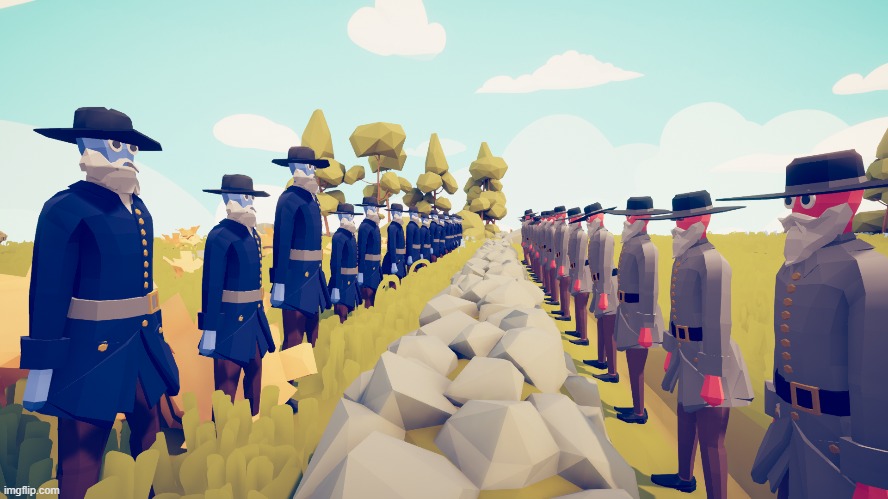 Civil War veterans meet at the 1912 Antietam Reunion, 50 years after the bloody Battle of Antietam. | made w/ Imgflip meme maker