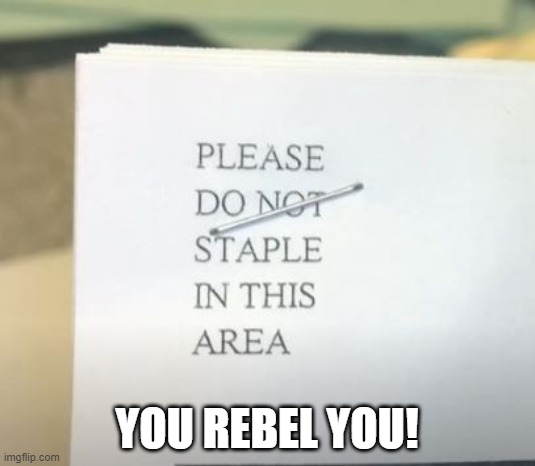 Fight the Power | YOU REBEL YOU! | image tagged in you had one job | made w/ Imgflip meme maker