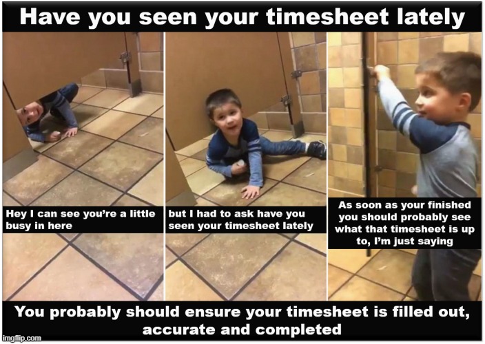 Have You Seen Your Timesheet Lately | image tagged in timesheet reminder,timesheet meme,aint nobody got time for that | made w/ Imgflip meme maker
