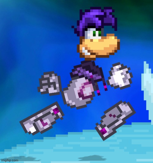 purple rayman | made w/ Imgflip meme maker