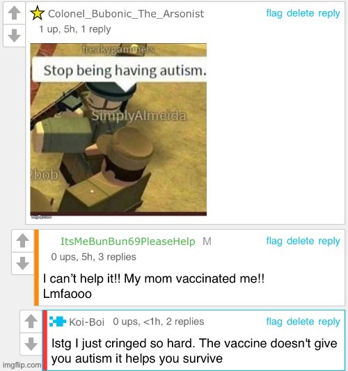 R/wooosh… I legit have autism- I know it’s genetic like this guys so dumb | made w/ Imgflip meme maker