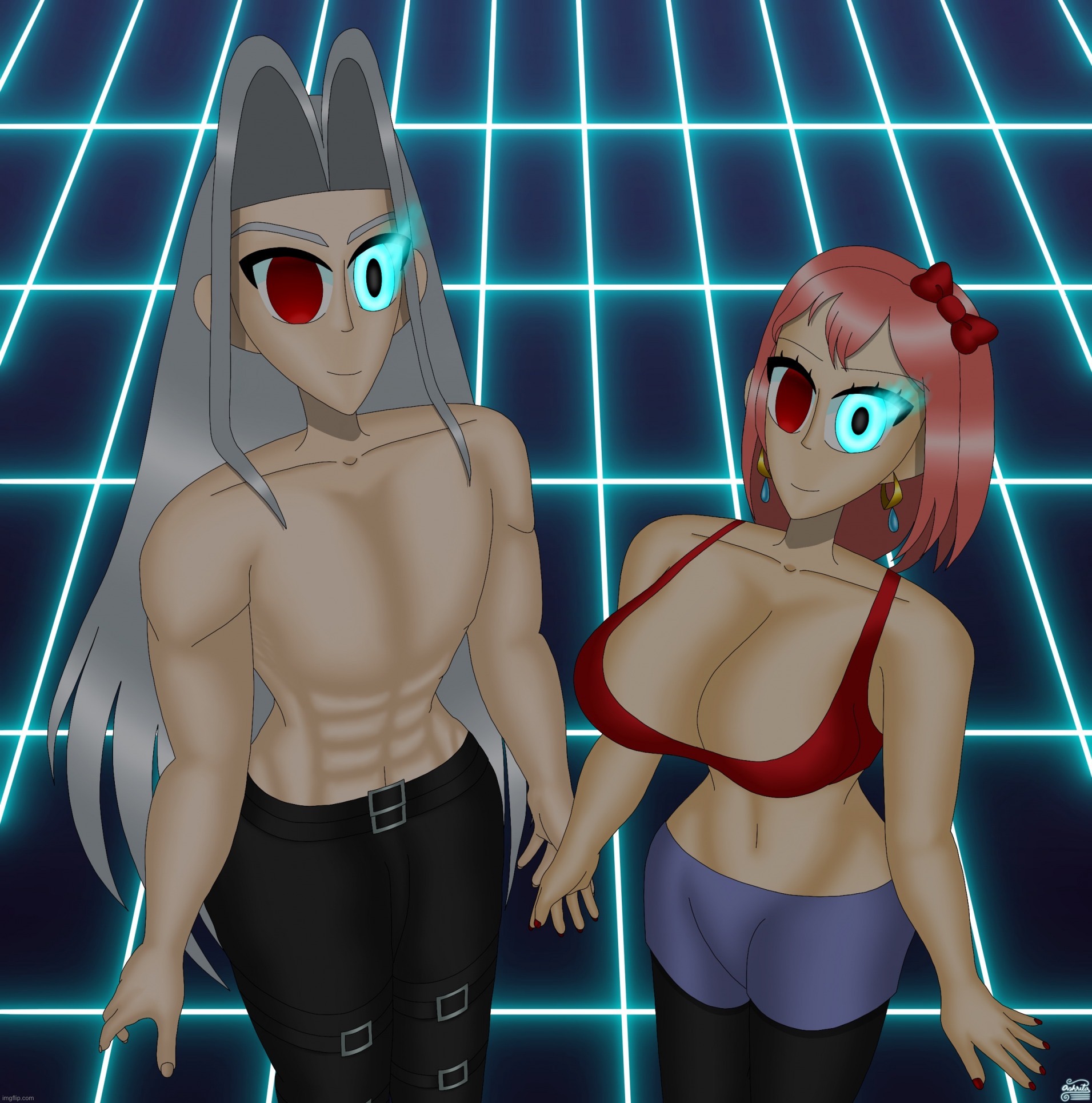 Sayori and Sephiroth | image tagged in sayori and sephiroth | made w/ Imgflip meme maker