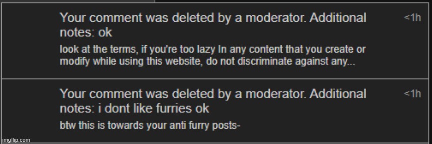 bro i was tryna tell him the conduct after he made anti furry posts- ??? | made w/ Imgflip meme maker
