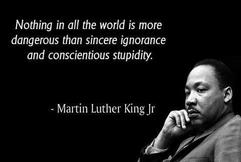 High Quality Martin Luther King Jr. quote on stupidity Blank Meme Template