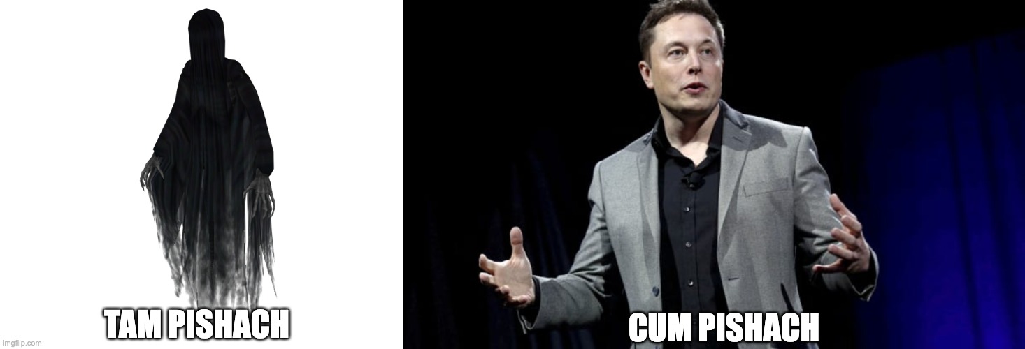 Elon musk | CUM PISHACH; TAM PISHACH | image tagged in elon musk,elon musk news,elon musk impregnating,elon musk kids,elon musk blank tweet | made w/ Imgflip meme maker